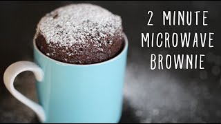 2 Minute Microwave Brownies in a Mug [upl. by Olivero362]