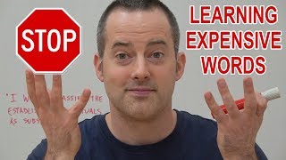 🛑 STOP Learning Expensive English Words 🛑 [upl. by Drus]