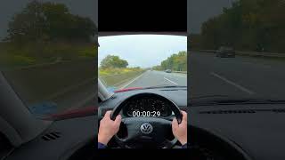 VW Golf 4 TDI TOP SPEED AND ACCELERATION automobile povtestdrive golf shorts [upl. by Alleroif]