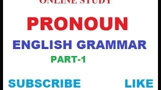 PRONOUNS IN ENGLISH GRAMMAR part1 for SSC CGLMTSSBI POBANKING EXAMCHSL [upl. by Charmain523]