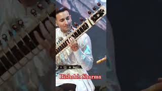 Rishabh Sharma musician Sitar player shortsvideo harekrishana youtubeshorts sitarplayaer [upl. by Meekar]