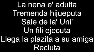 Ñengo Flow  Universitaria LetraLyrics [upl. by Akiemahs97]