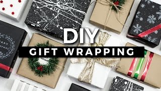 DIY Gift Wrapping Ideas 10 Creative Ways to Wrap a Present  GIVEAWAY [upl. by Newton]