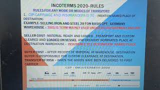 Practical Training8  incoterm 2020 CPTCIPCFR and CIF explanation [upl. by Ahsot958]