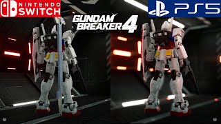 Gundam Breaker 4  Switch vs PS5 Comparison [upl. by Ajnos940]