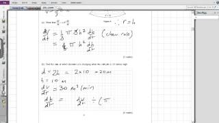 Specialist Mathematics 2011 Exam Q5 [upl. by Ilagam]