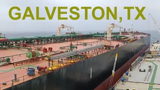 Ship To Ship Operations At Galveston Lightering Area [upl. by Yrakaz716]