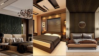 Bedroom back wall wooden design  bed design with wall panelling  bed design with wall  part 2 [upl. by Roybn]