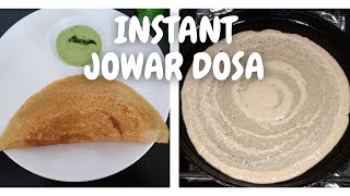 INSTANT Jowar Flour amp Moong Dal Dosa  No Rice  Gluten Free Millet Recipes  Culinary Aromas [upl. by Delfeena]