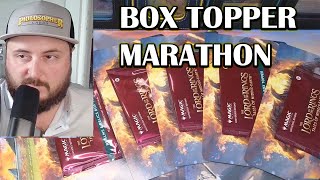 LOTR MTG Box Topper Marathon With Set Box Opening  On Screen Prices [upl. by Adolf]