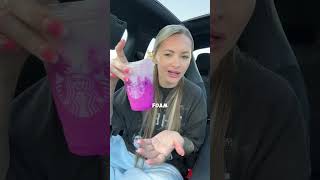 Trying Starbucks x Wicked Collab Drinks 🧪🧙‍♀️☕️ starbucks foodreview foodcritic food foodie [upl. by Rici150]