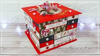 Calendario dellAvvento a Cassetti  Drawer Box Advent Calendar DIY [upl. by Wrightson882]