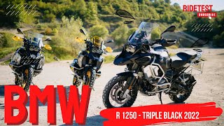 BMW R 1250 GS Triple Black 2022  Prueba y Opiniones  Ridetest [upl. by Ahsim]