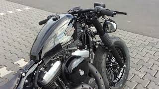 Harley Davidson Sportster 1200 forty eight 48 Bobber Custom Umbau [upl. by Lehman]