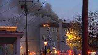 Early morning fire in Emmitsburg MD [upl. by Ahsitahs]