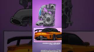 Mazda rx7 veilside 13b rotary pure sound cars enginesound asmr [upl. by Petit156]