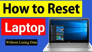 Laptop Reset Kaise Kare  How to Reset Laptop Windows 1011 [upl. by Ennayhs]