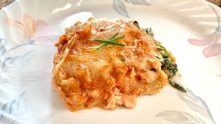 Easy Spinach Lasagna Recipe [upl. by Merril]