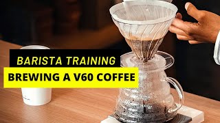 Hario v60 pour over coffee recipe How to make coffee using the hario v60 method V60 brew guide [upl. by Yobybab449]