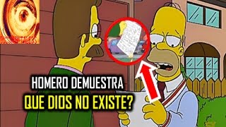 Increíble Homero demostró que Dios no existe [upl. by Kenlay115]