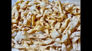 EASTER COOKIES  ITALIAN CHIACCHIERE  ANGEL WING COOKIES  CHRUSCIKI [upl. by Eniamaj]