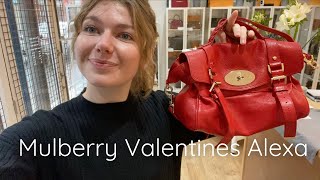 Mulberry Valentines Alexa Bag Review [upl. by Bryant]