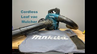 2348  Makita XBU04 36v 18x2 Brushless 3 in 1 leaf blower vacuum mulcher review [upl. by Adnyc523]