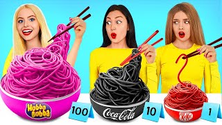 100 Layers Food Challenge  1 VS 100 Layers of Chocolate vs Bubble Gum by TurboTeam [upl. by Kissiah]