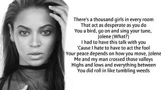 Beyonce  Jolene lyrics [upl. by Enitsyrhc]