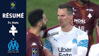 FC METZ  OLYMPIQUE DE MARSEILLE 1  2  Résumé  FCM  OM  20212022 [upl. by Kylen995]