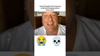 Hank Schraders final warning to World Orthodoxy before Nicea 2025 💀orthodoxy breakingnews [upl. by Ibrad]