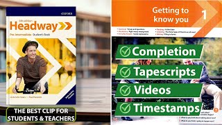 New Headway PreIntermediate 5th Edition  Unit 1 Getting to Know You  Students Book [upl. by Acinimod]