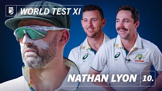 quotI hit him for 6 every ball in the netsquot 😅  Australia picks their World Test XI  Nathan Lyon [upl. by Proulx]