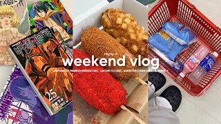 weekend vlog japanese manga unboxing anime store korean corn dogs amp more [upl. by Johannes]