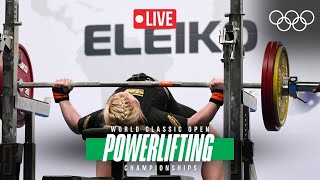 🔴 LIVE Powerlifting World Classic Open Championships  Mens 105kg amp 120kg GROUP A [upl. by Llehsar]