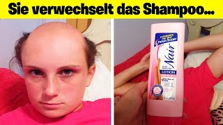 mädchen verwechselt Haarentferner mit Shampoo 😂 [upl. by Ahsemak]