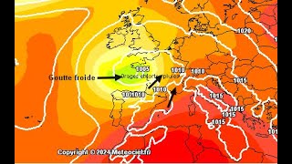 De fortes pluies des orages parfois forts sont prévus par rapport à une importante goutte froide [upl. by Artinad543]