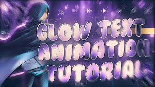 Glow Flicker Text Animation On Alight Motion Tutorial [upl. by Niltiak426]