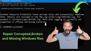 ✅How To Fix BrokenCorrupted Or Missing Windows Files Easily  No Reinstallation Needed 2024 [upl. by Corvin]