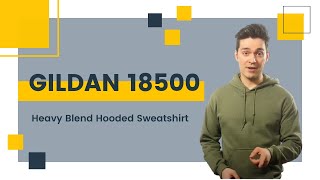 Gildan 18500 Heavy Blend Hooded Sweatshirt  BlankApparelca [upl. by Shae]