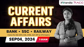 Daily Current Affairs LIVE  04 September  Session By Shruthi  Veranda Race Malayalam [upl. by Eesdnyl]