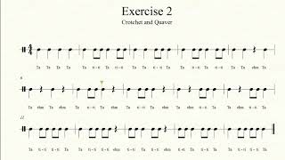 RHYTHM EXERCISE TO IMPROVE YOUR SIGHT READING SKILLS [upl. by Ashton]