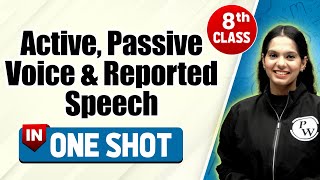 Active Passive Voice and Reported Speech in One Shot  CBSE Class 8th  Pariksha Abhyas [upl. by Meluhs193]