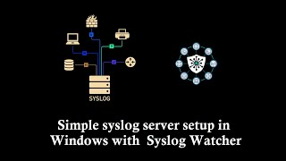 Simple Syslog server setup in Windows using Syslog Watcher [upl. by Ahseer]