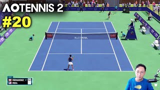 Fernandez vs Pera  AO TENNIS 2 Simulation Gameplay 20 wCommentary [upl. by Deaner]