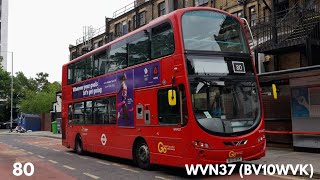 Fast amp Downshifts GoAhead London  Route 80  Volvo B9TL Wright Eclipse G2  BV10WVK WVN37 [upl. by Dedric]