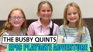 The Busby Quints Unexpected Free Day Turns into Playdate Madness with Friends  OutDaughtered [upl. by Atirys]