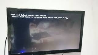 reboot and select proper boot device or insert boot media in selected boot device and press a key [upl. by Bruno405]