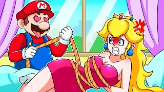 What Happen to Peachs  Peachs Being Peeped  The Super Mario Bros Animation [upl. by Leong]