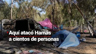 Reportamos desde el lugar donde Hamás atacó a cientos de participantes del Tribe of Nova [upl. by Muna]